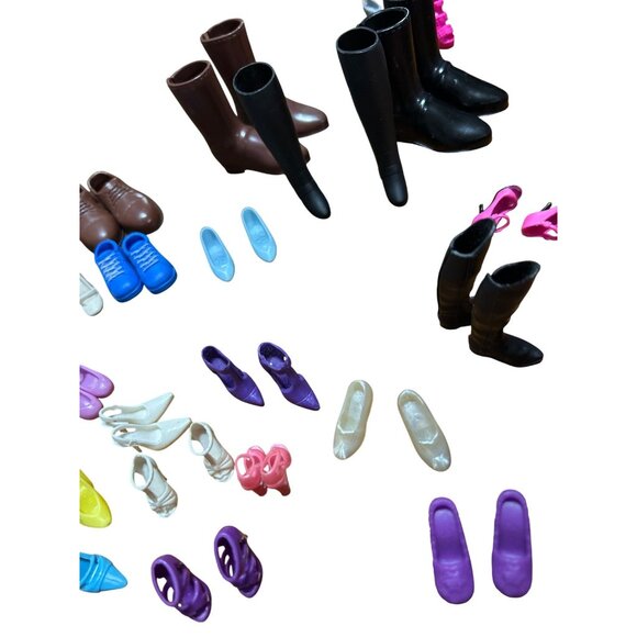 29-Pair Barbie & Ken Doll Shoe Collection - Picture 4 of 5